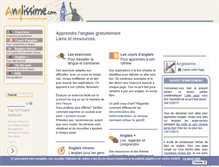 Tablet Screenshot of anglissime.com